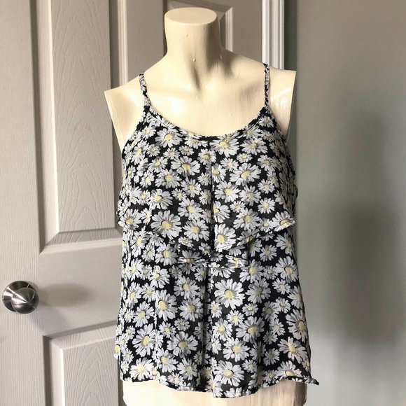 Daisy Flower Tank Top Medium - Picture 1 of 4